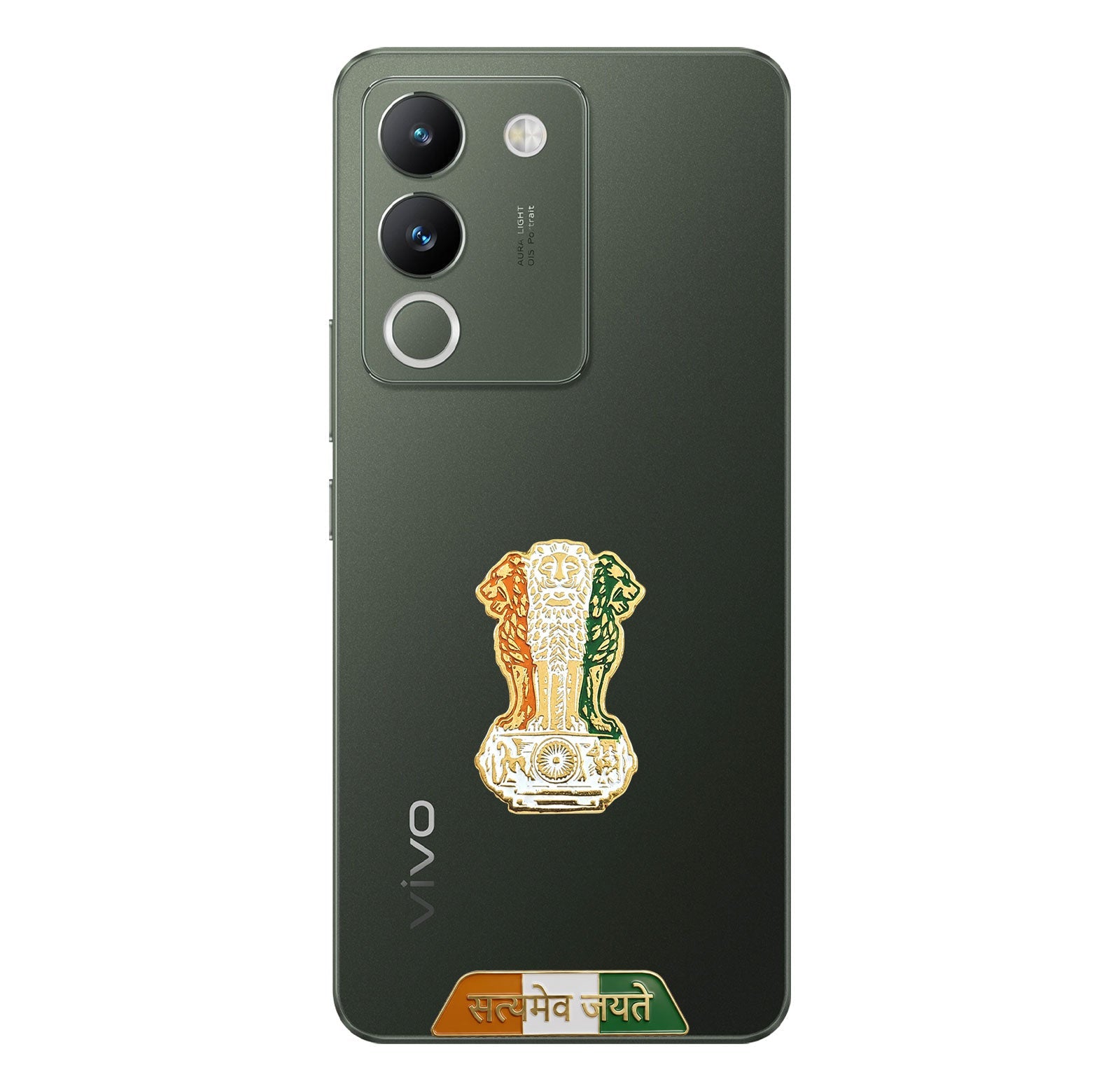 Vivo Y200 5G Compatible Satyamev Jayate 3D Metal Emblem Sticker