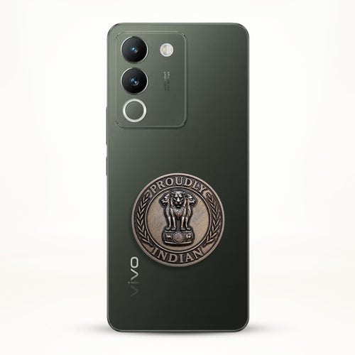 Vivo Y200 5G Compatible Satyamev Jayate 3D Metal Emblem Sticker