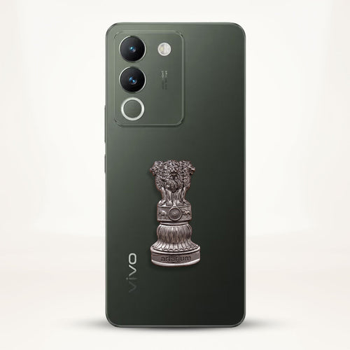 Vivo Y200 5G Compatible Satyamev Jayate 3D Metal Emblem Sticker