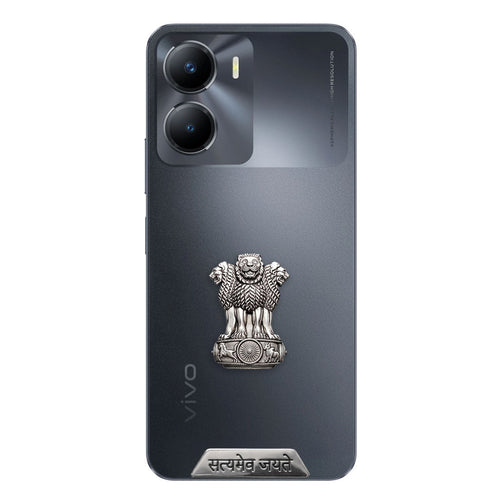Vivo Y56 5G Compatible Satyamev Jayate 3D Metal Emblem Sticker