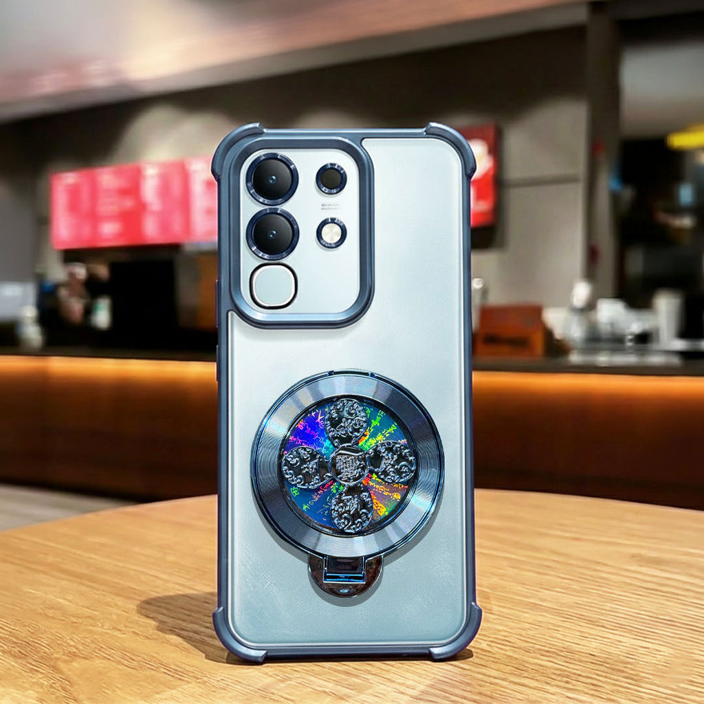 Vivo T4x 5G Reflective Fidget Rotating Airbag Case