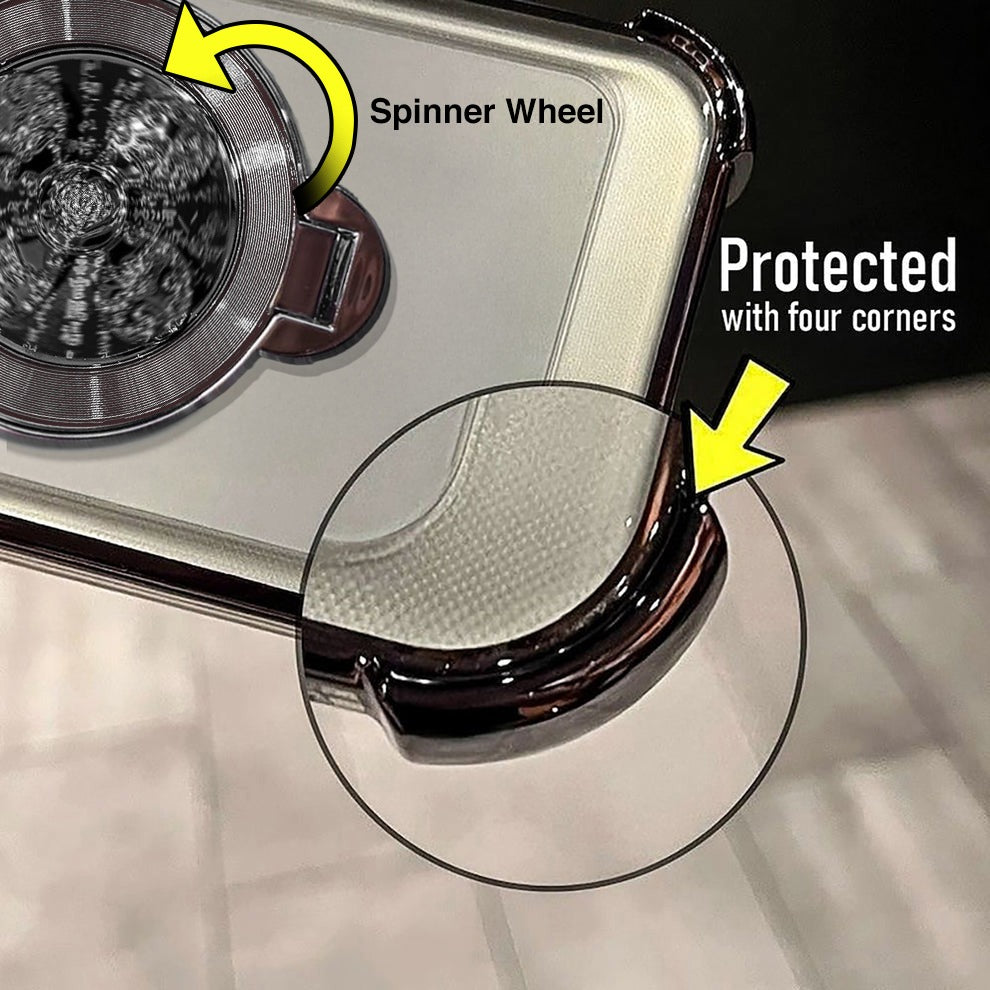 Vivo T4x 5G Reflective Fidget Rotating Airbag Case
