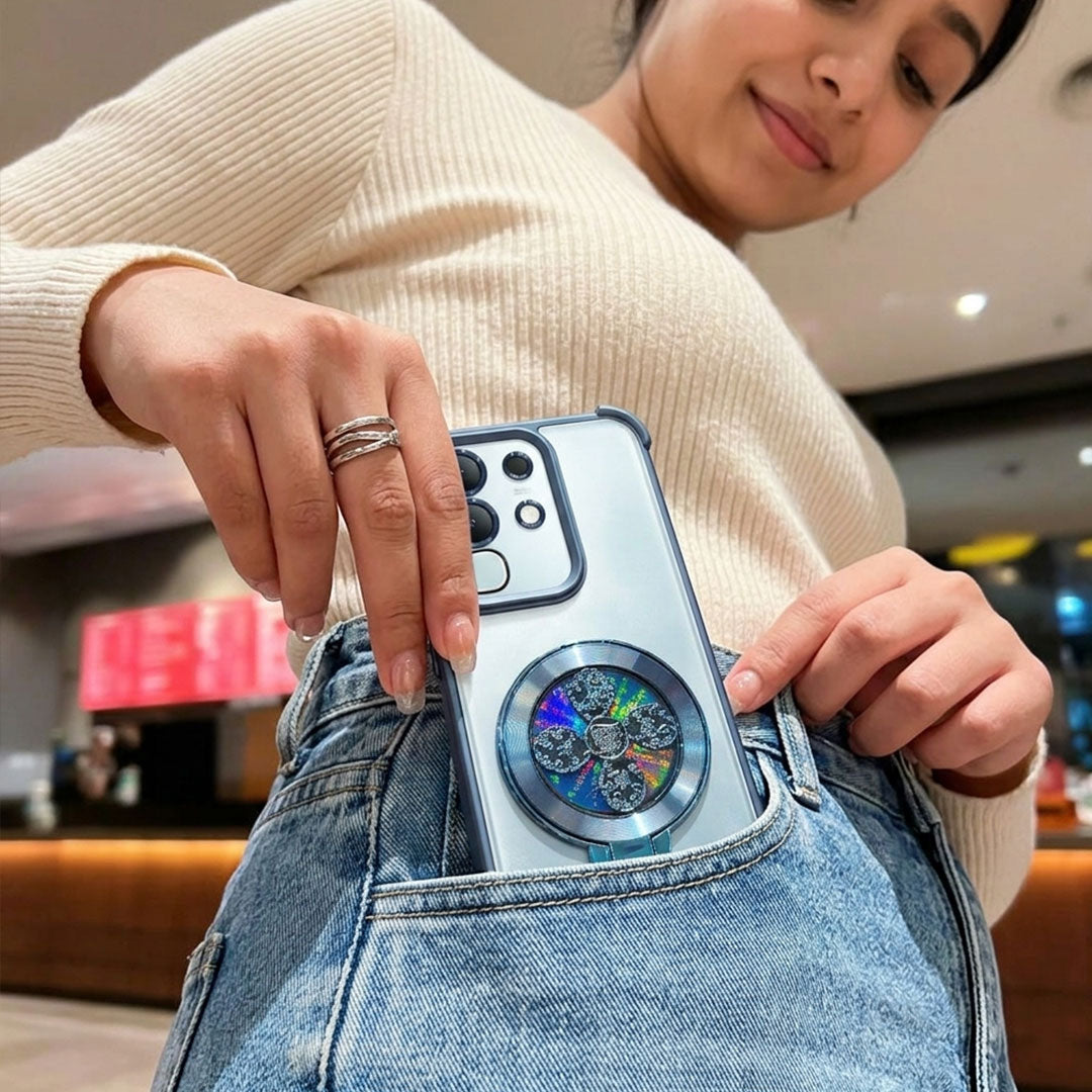 Vivo T4x 5G Reflective Fidget Rotating Airbag Case