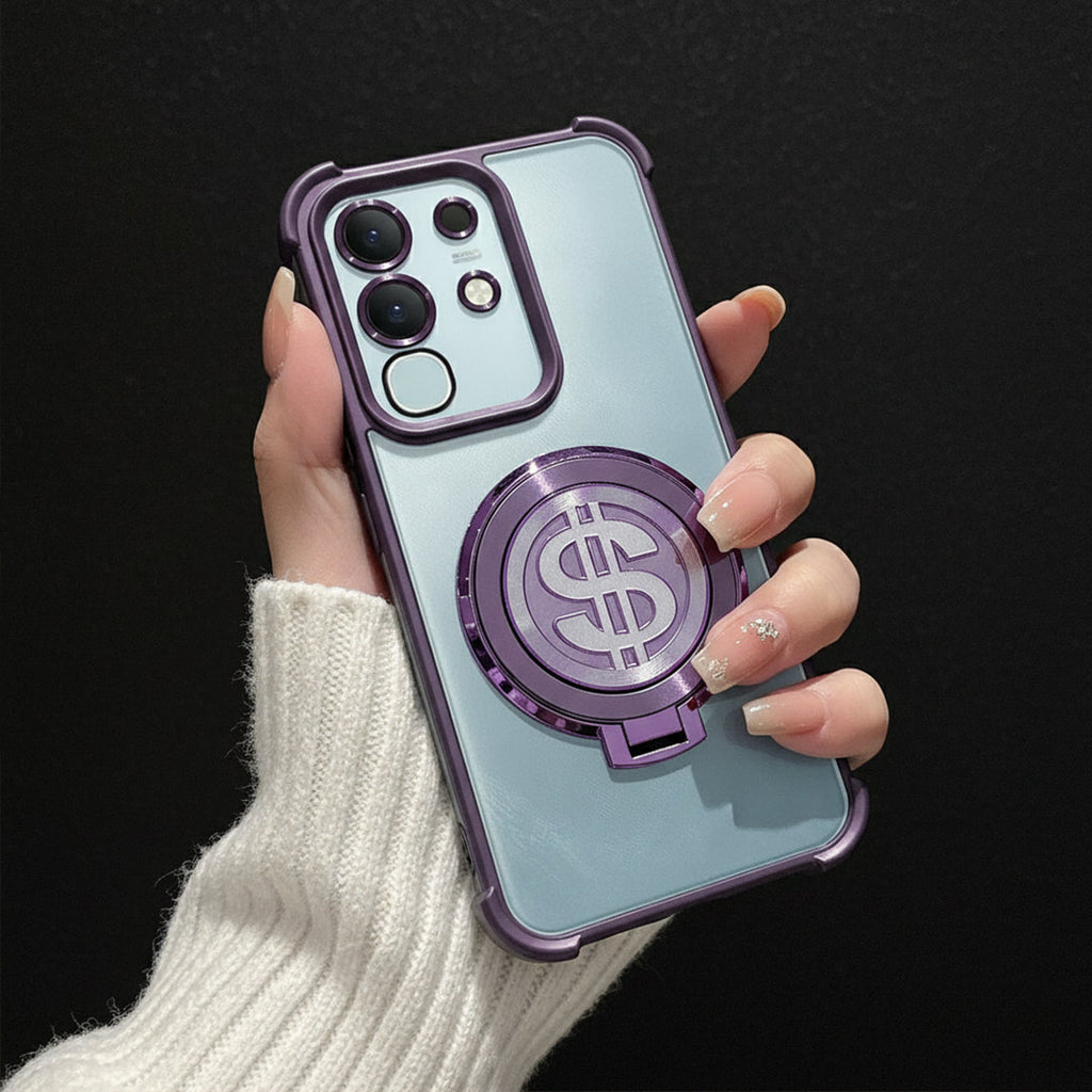 Vivo T4x 5G Four Corner Airbags 100% Original Astro Money Magnet Rotating Dollar Case