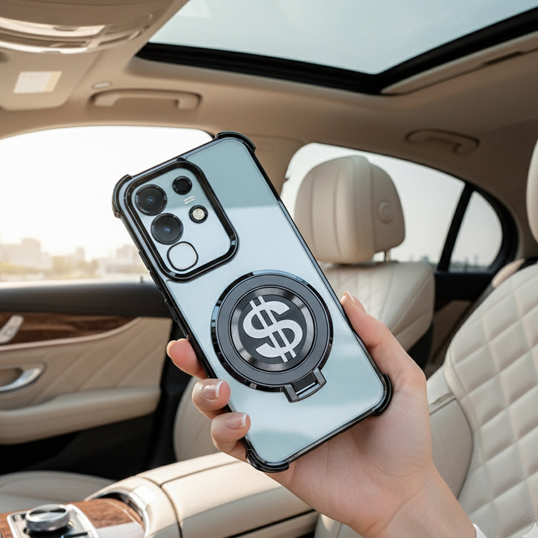 Vivo T4x 5G Four Corner Airbags 100% Original Astro Money Magnet Rotating Dollar Case