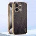 Vivo T5X 5G Premium Electroplated Frame Gold Thread Pattern Soft Case