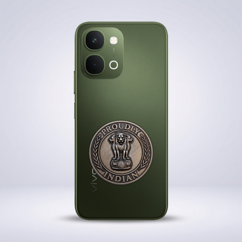 Vivo T5X 5G Compatible Satyamev Jayate 3D Metal Emblem Sticker