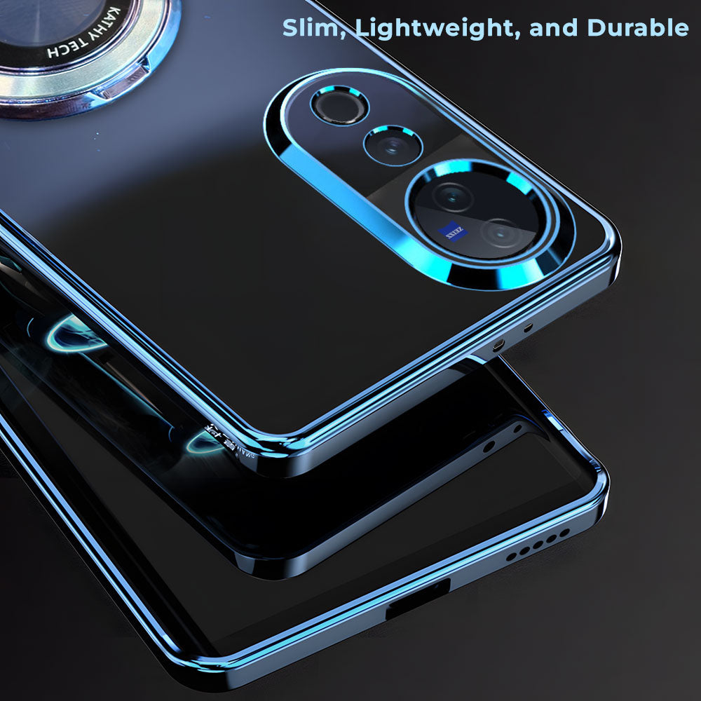 Vivo V40 Pro 5G Magnifier Electroplating Case