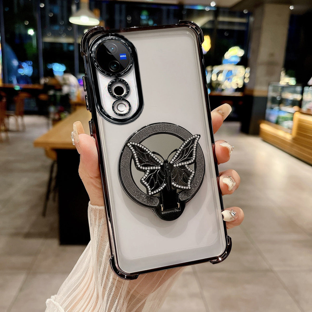 Vivo V40 Pro 5G Premium Butterfly Stand Airbags Case