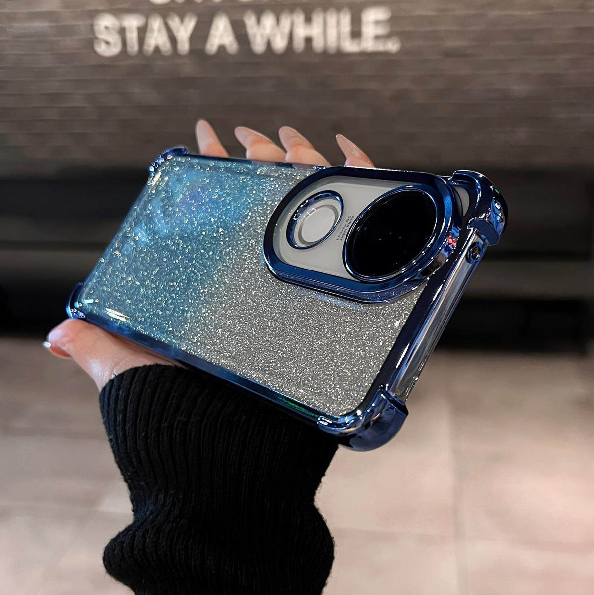 Vivo V50 5G Luxury Shimmer Shockproof Airbag Case