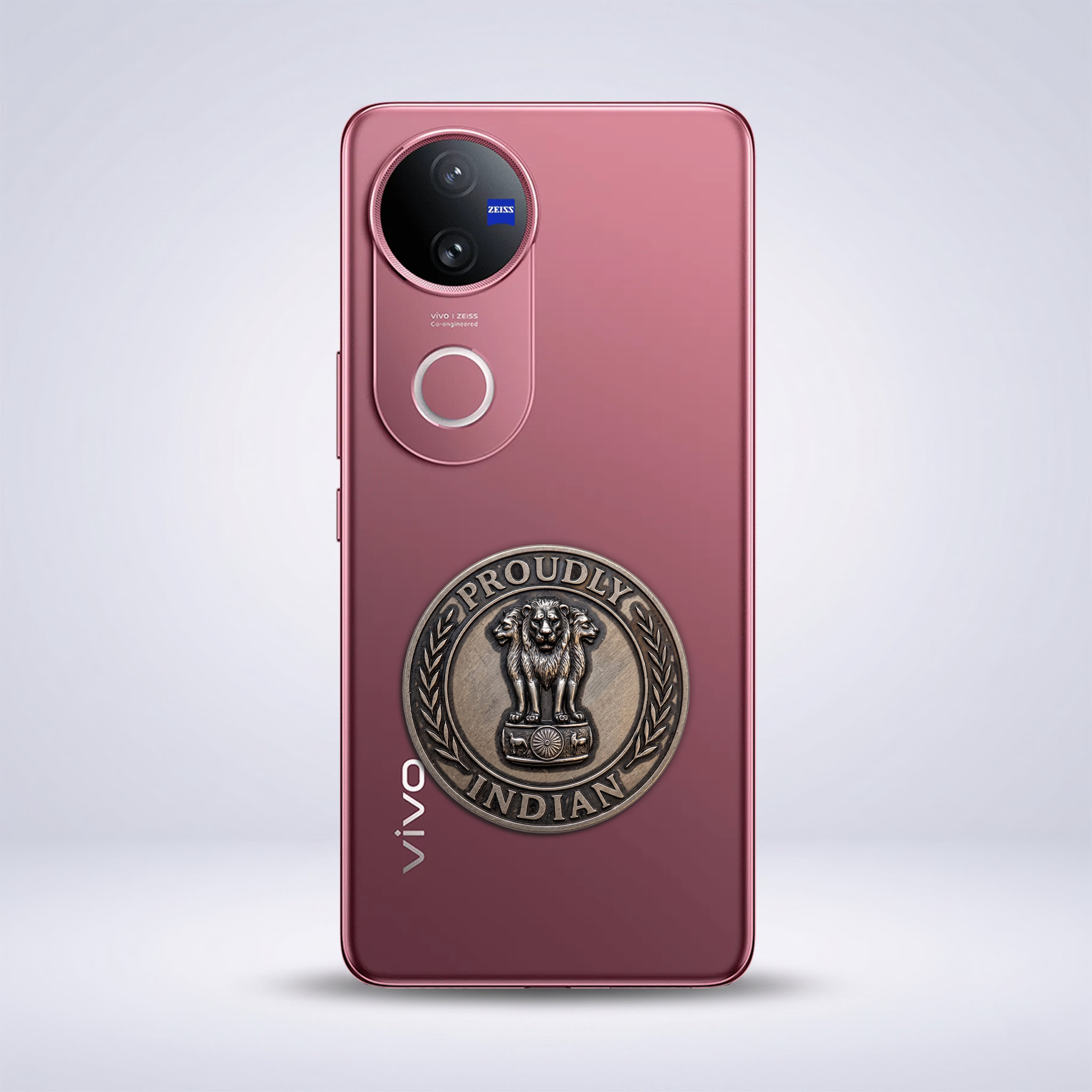 Vivo V50 5G Compatible Satyamev Jayate 3D Metal Emblem Sticker