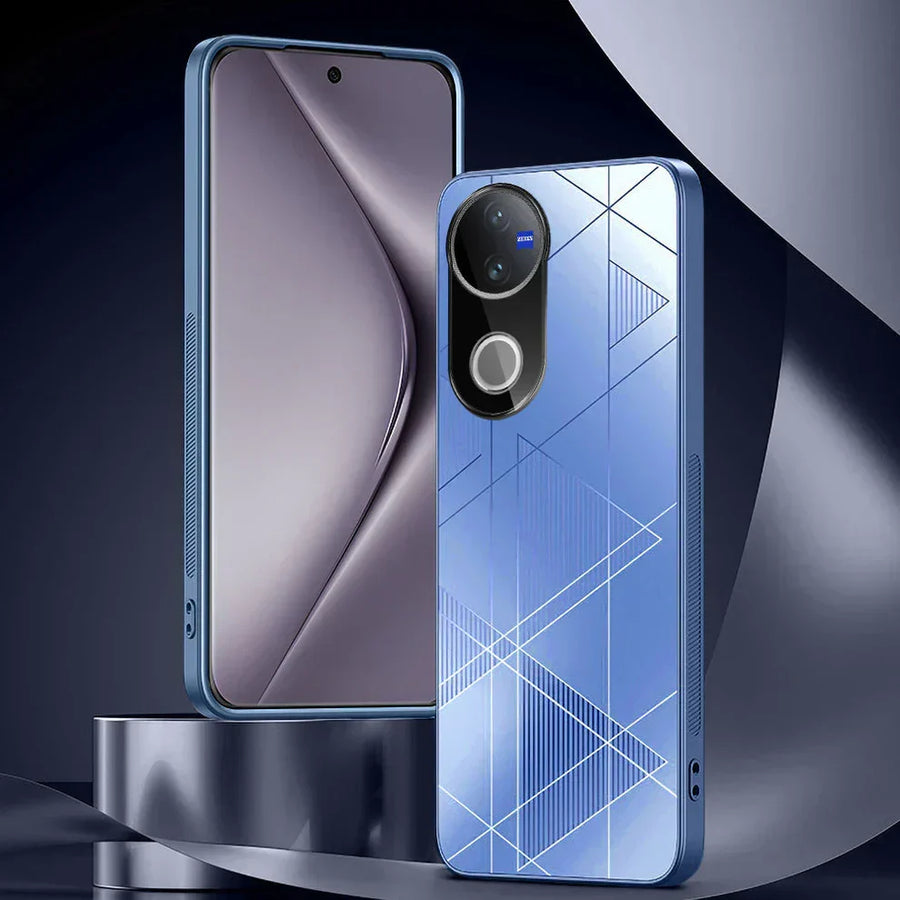 Vivo V50 5G Triangle Pattern Matte Back Shockproof Case