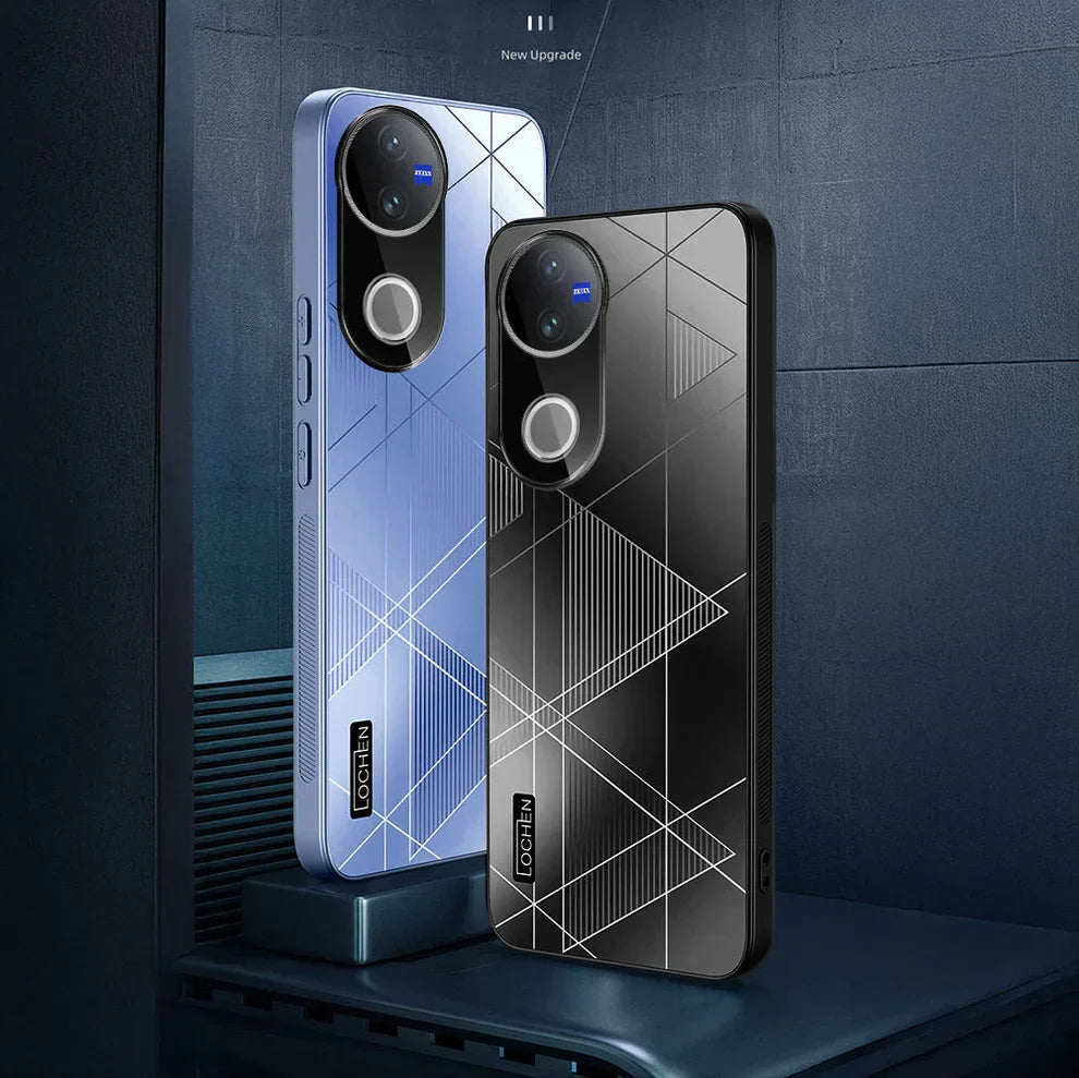 Vivo V50 5G Triangle Pattern Matte Back Shockproof Case