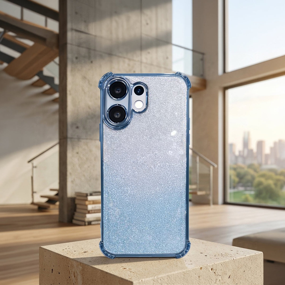 Vivo V60 5G Luxury Shimmer Shockproof Airbag Case