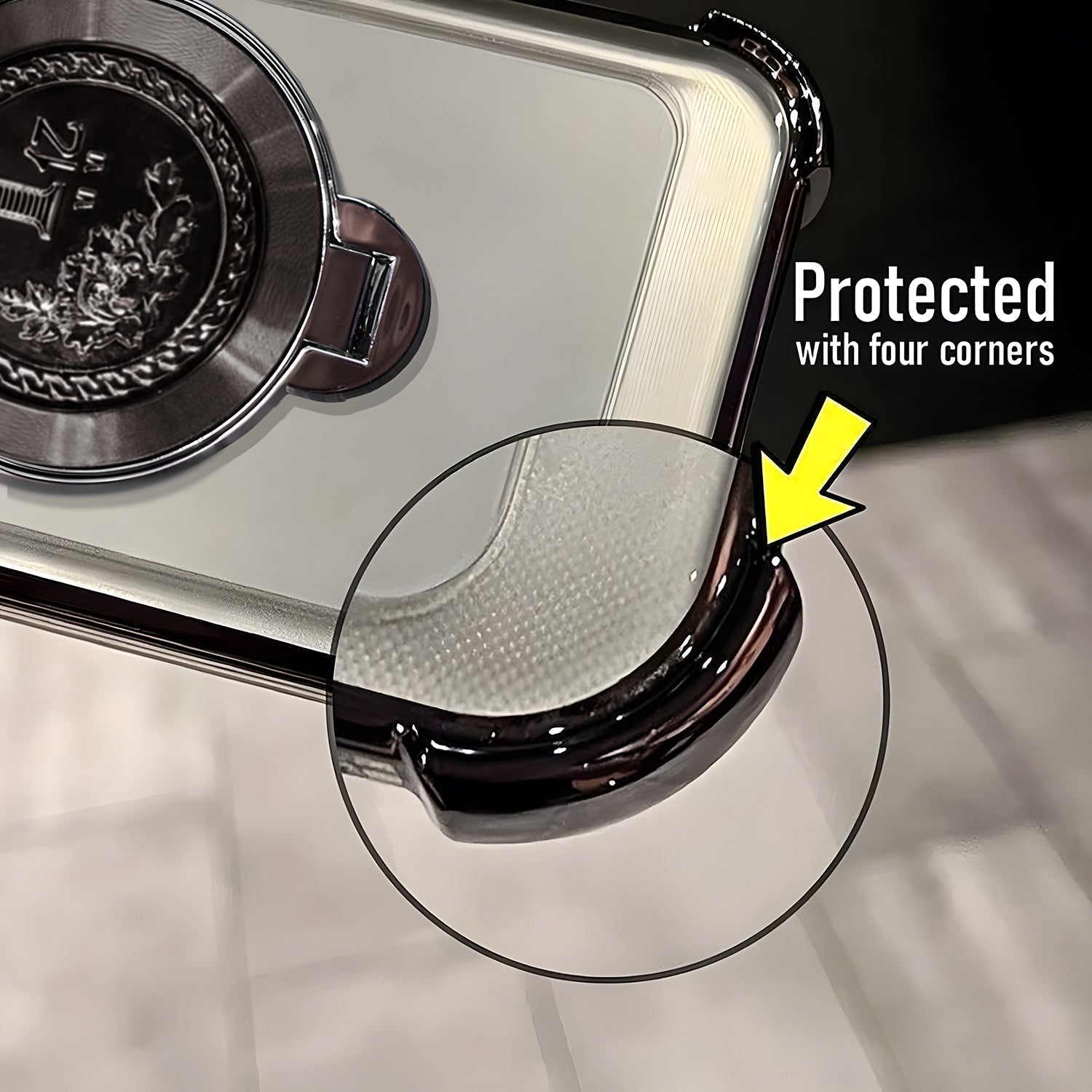 Vivo X200 FE 5G Premium Billion Wheel Rotating Shockproof Airbags Case