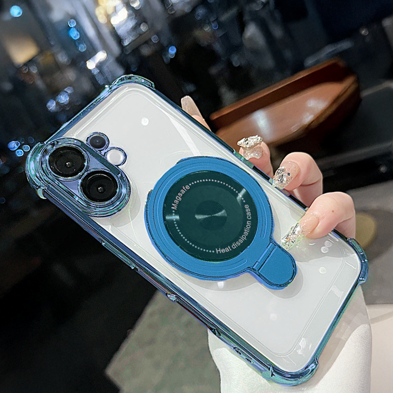 Vivo X200 FE 5G Phone case with blue camera lens cover held by a person indoors.