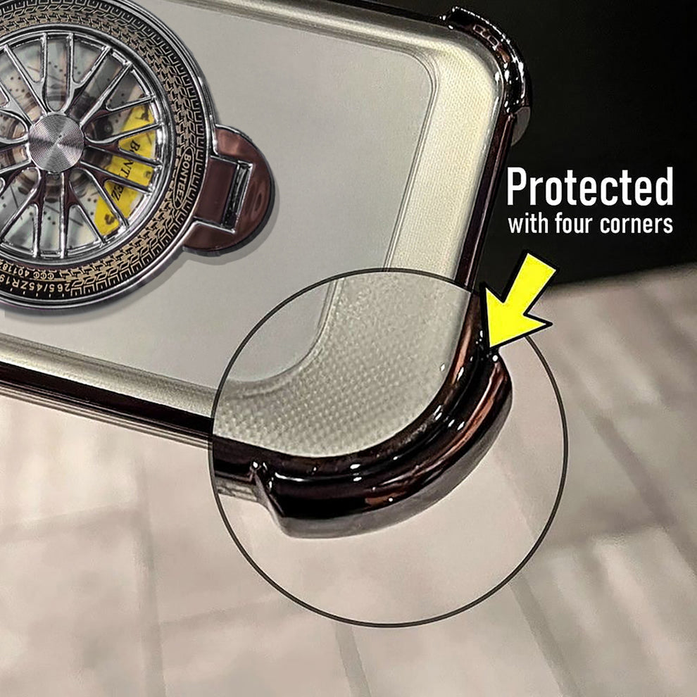 Vivo V70 Elite 5G Premium Stress Buster Wheel Rotating Shockproof Airbags Case