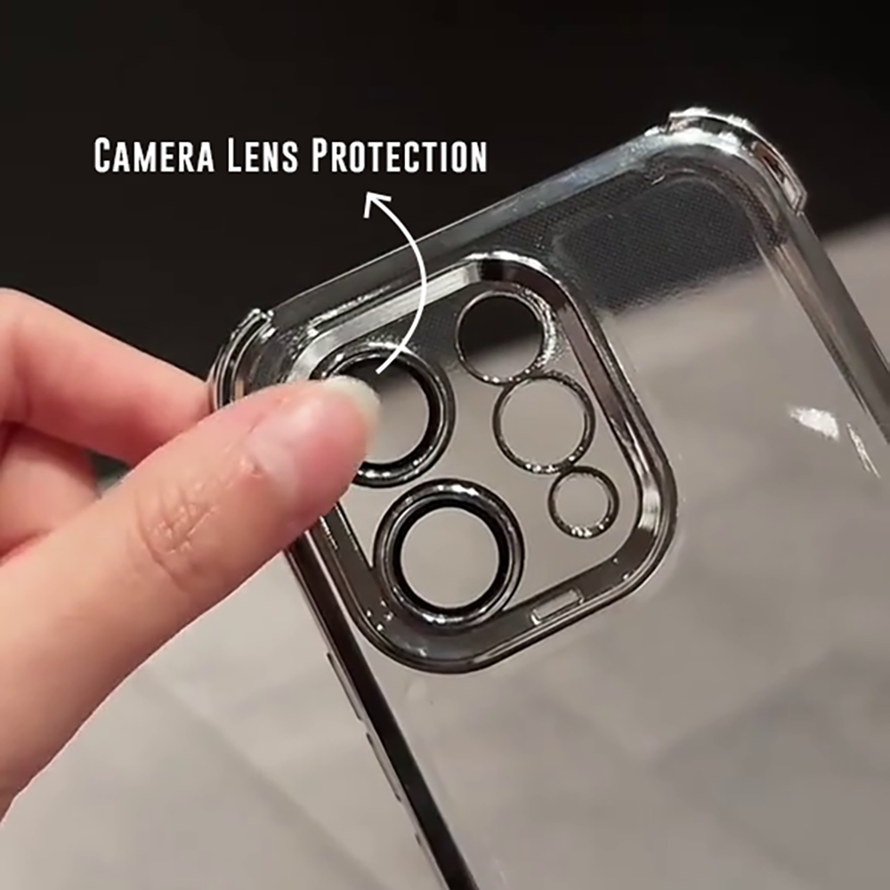 Vivo V70 Elite 5G Transparent Shockproof Case With Airbag Corners
