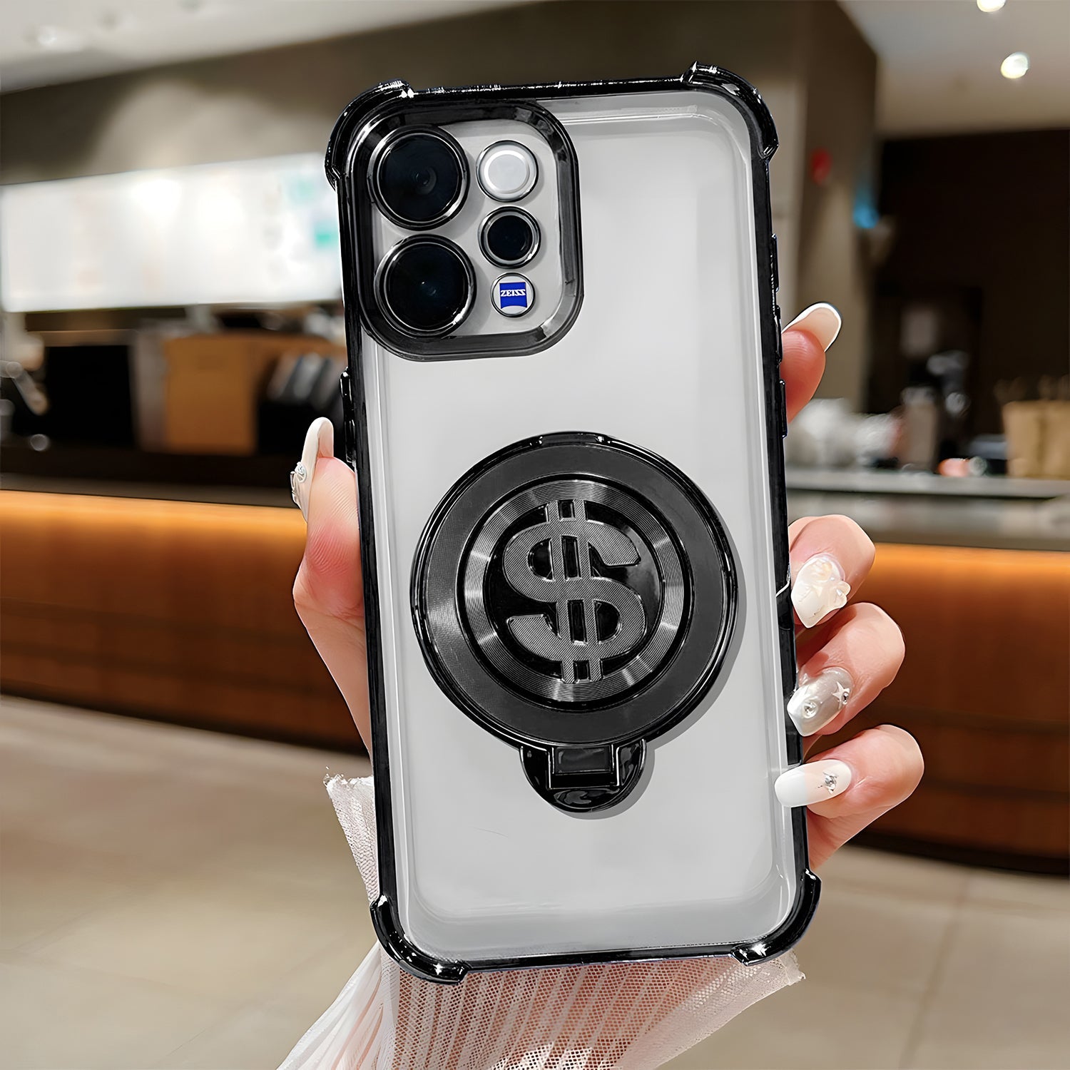 Vivo V70 Elite 5G Four Corner Airbags 100% Original Astro Money Magnet Rotating Dollar Case