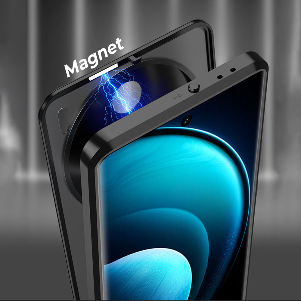 Vivo X200 5G Aluminium Metal Bumper Shield Transparent Back Case