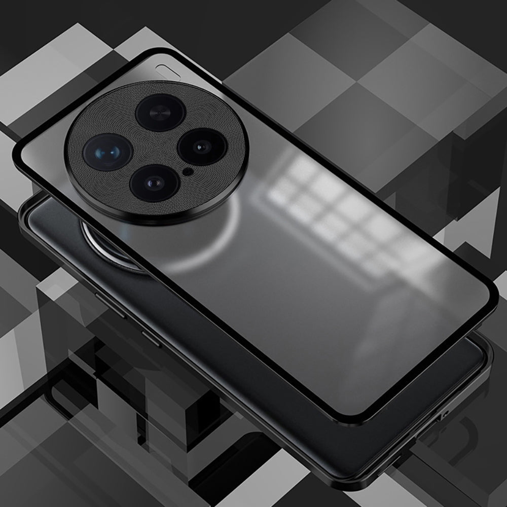 Vivo X200 Pro 5G Aluminium Metal Bumper Shield Transparent Back Case