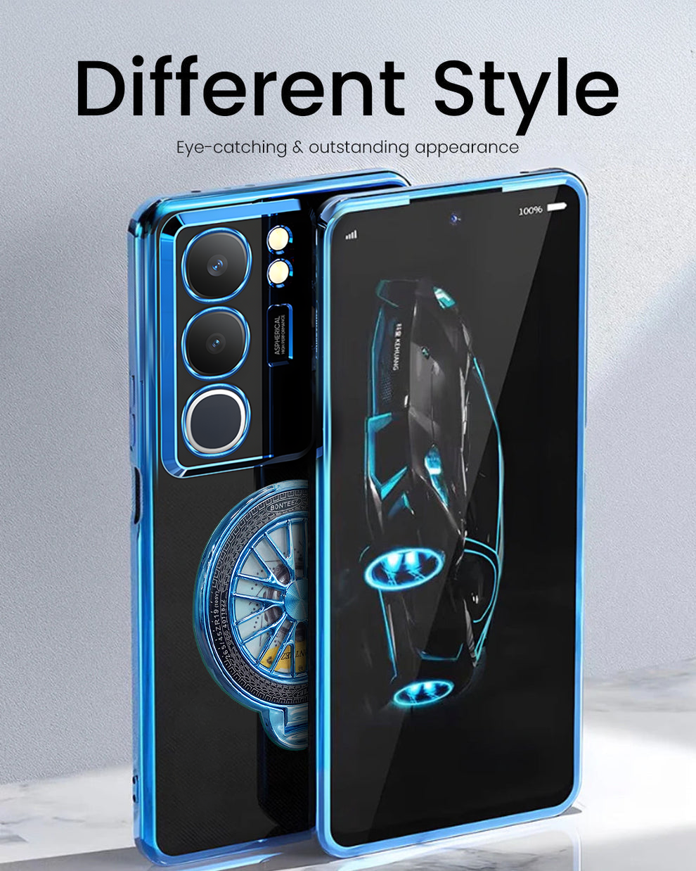 Vivo Y300 5G Ferrari Wheel Electroplating Case