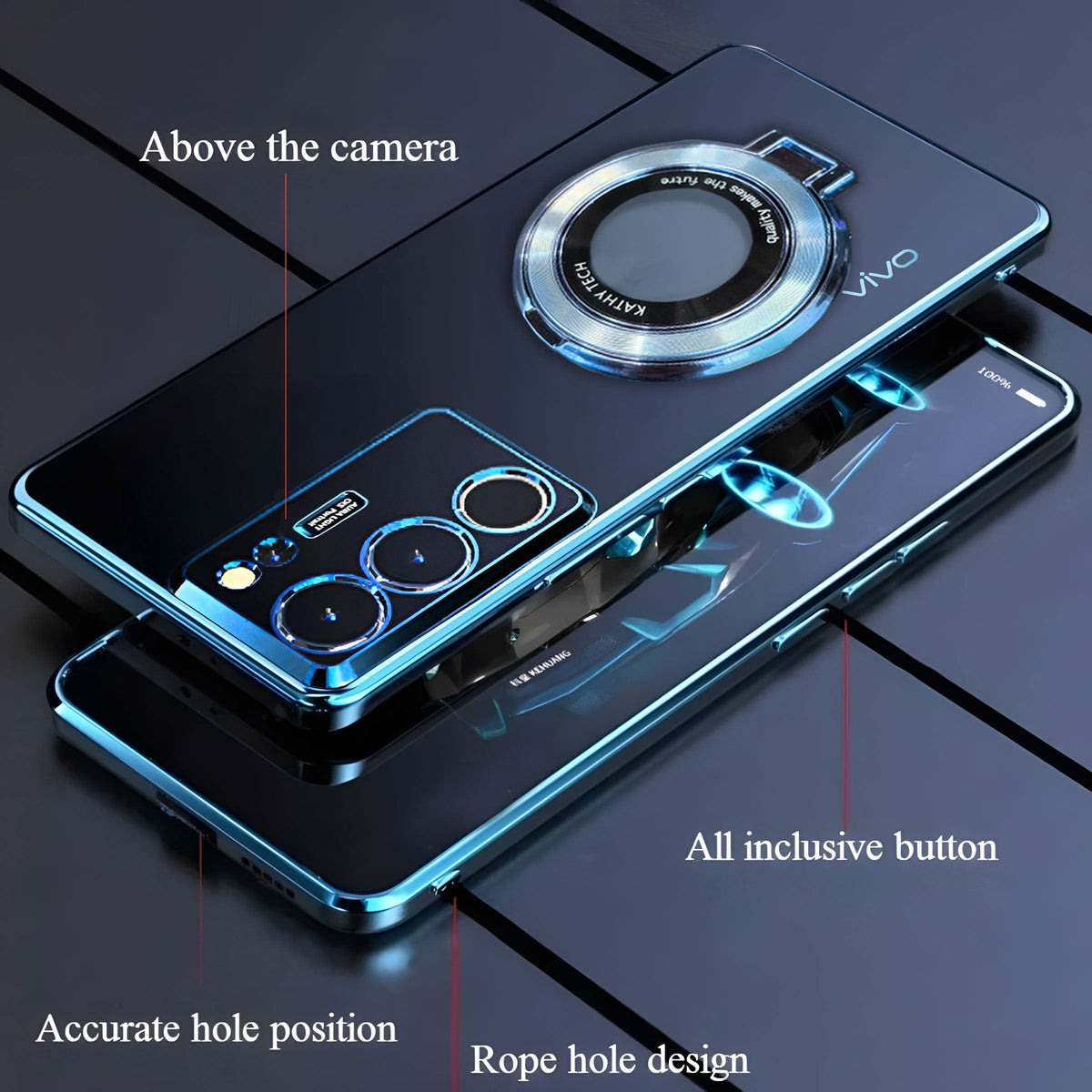 Vivo Y300 5G Magnifier Electroplating Case