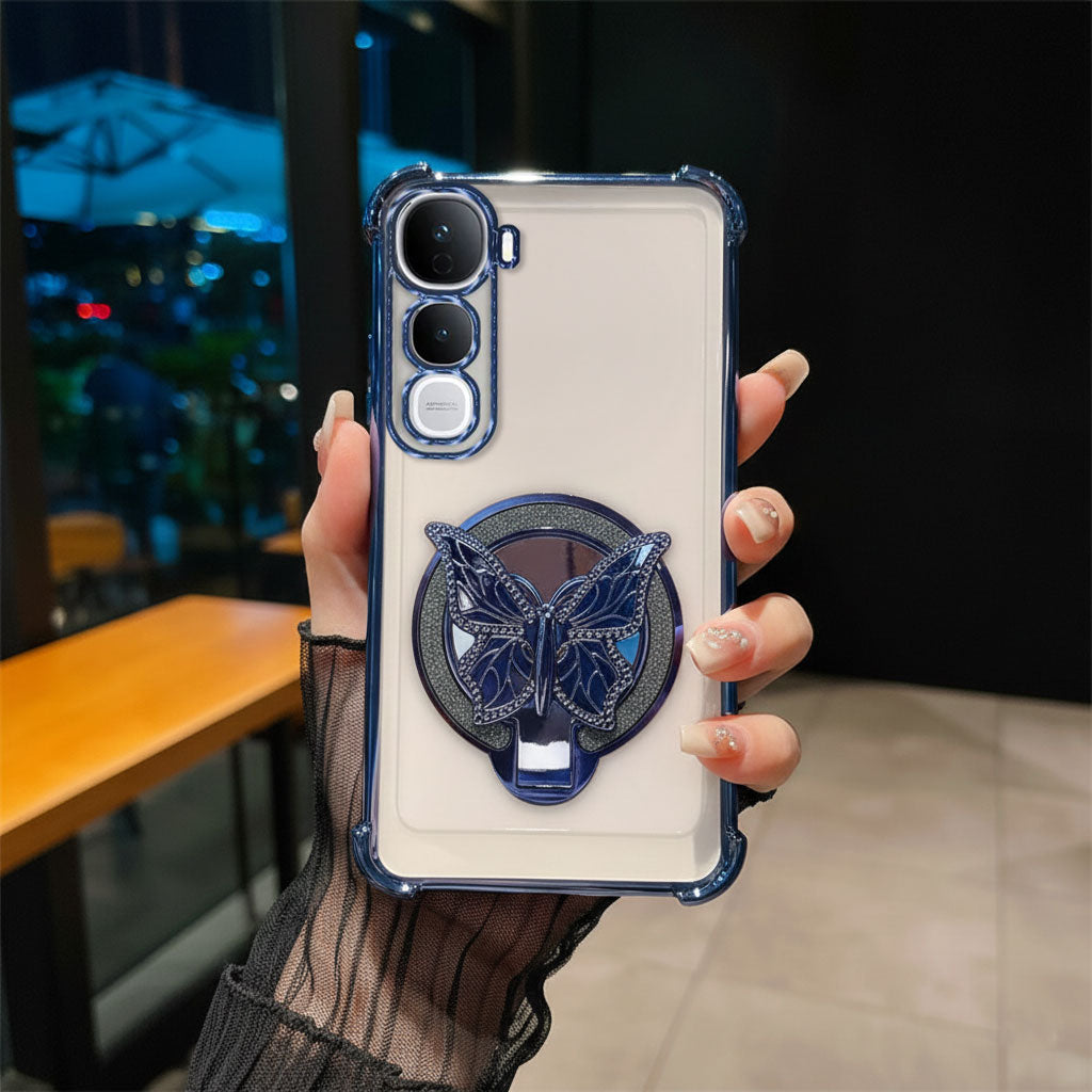 Vivo Y400 Pro 5G Premium Butterfly Stand Airbags Case