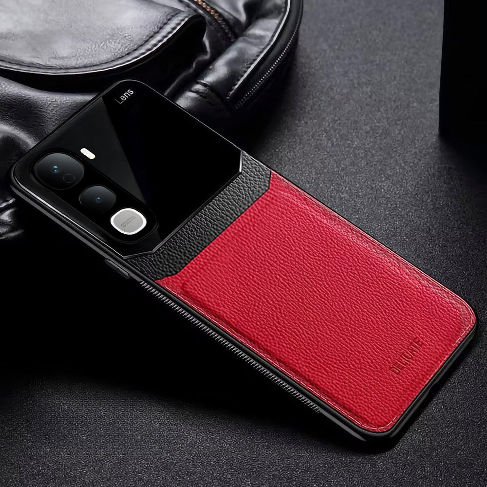 Vivo Y400 Pro 5G Premium Leather Lens Protective Case