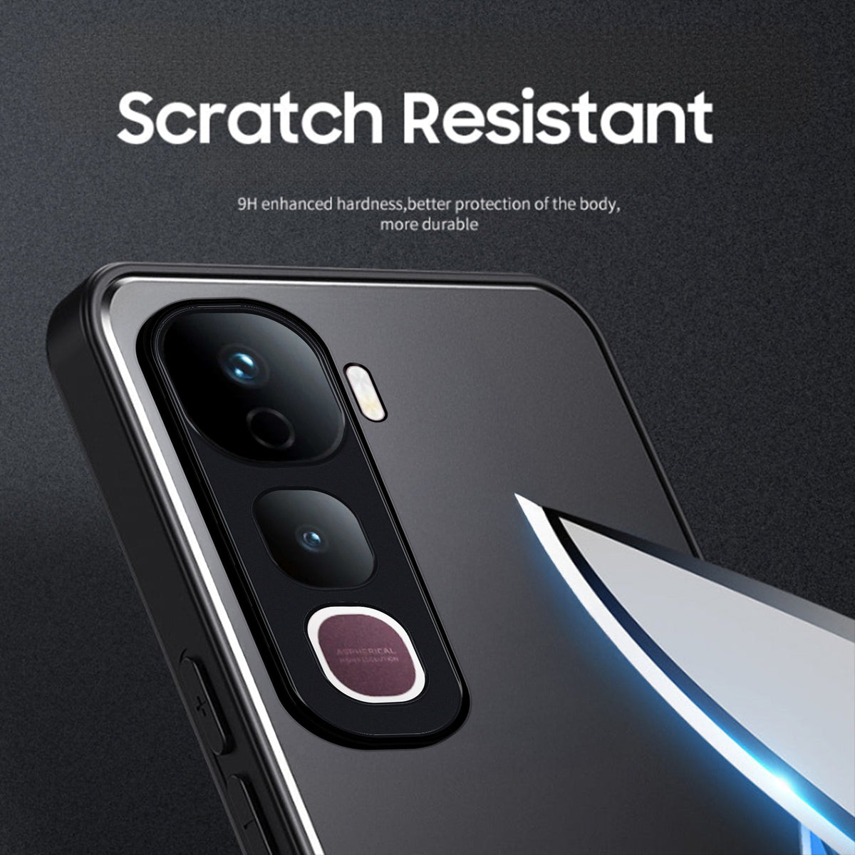 Vivo Y400 Pro 5G Metal Frame Scratch Resistant Back Case