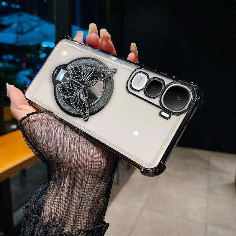 Vivo Y400 Pro 5G Premium Butterfly Stand Airbags Case