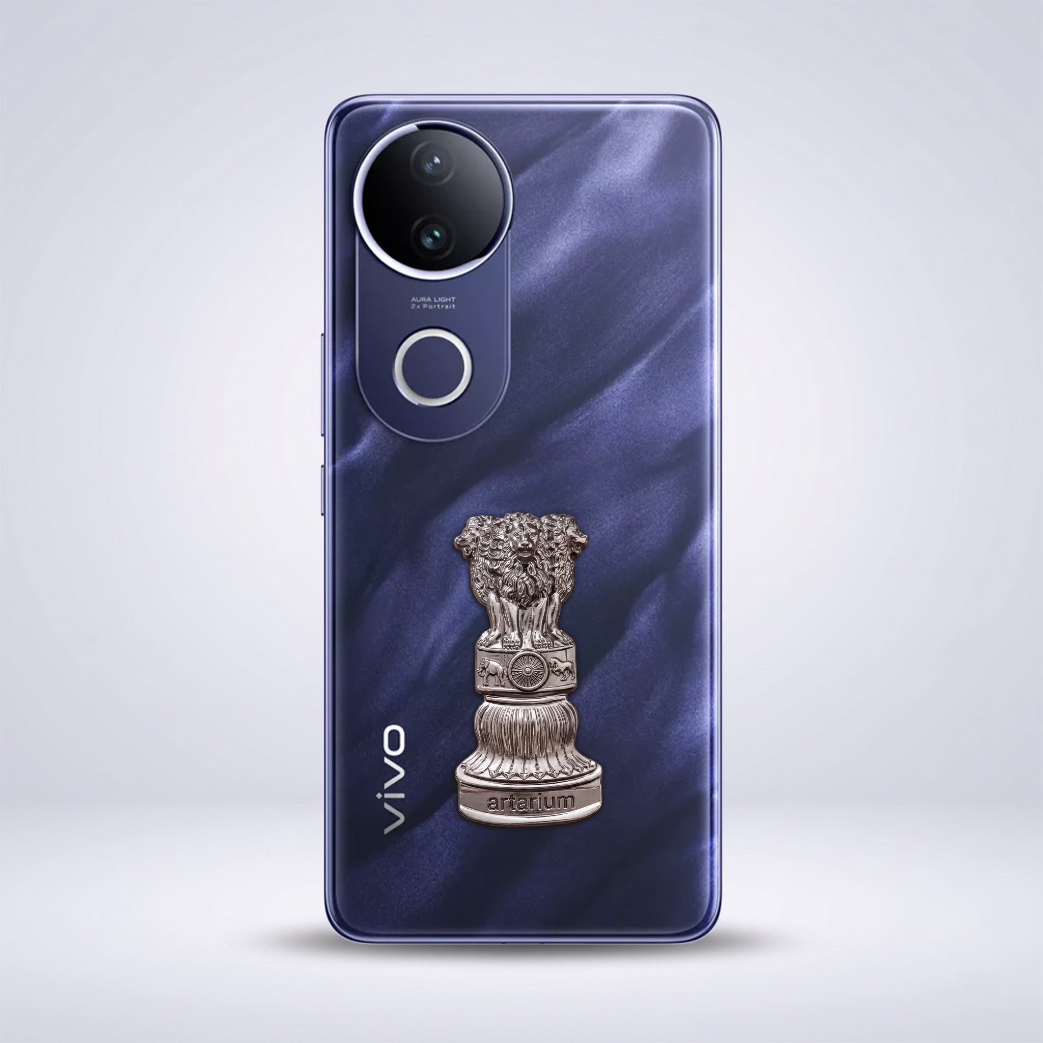 Vivo T4R 5G Compatible Satyamev Jayate 3D Metal Emblem Sticker