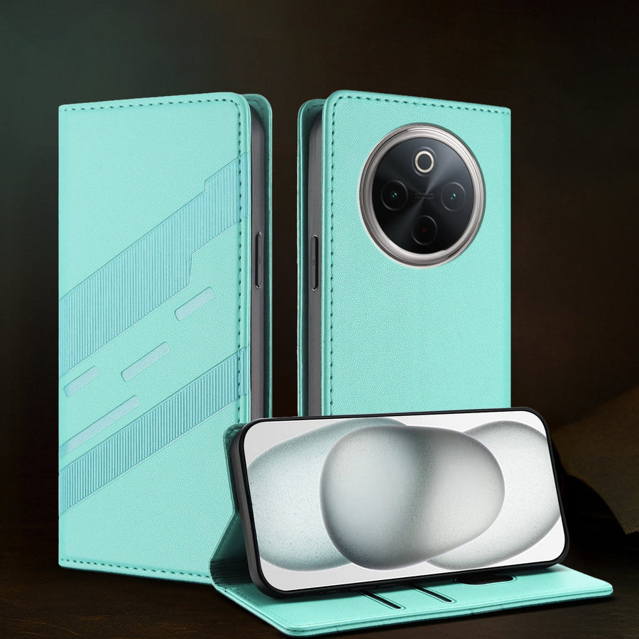 Multi-functional PU leather case for Vivo T4 5G with card slots
