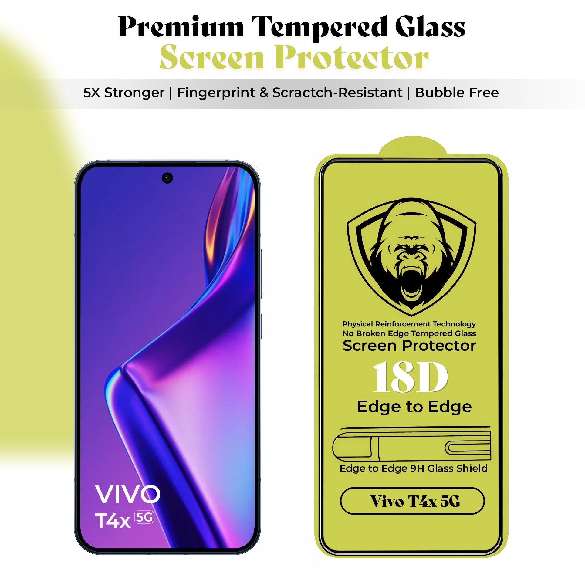Vivo T4x 5G Reflective Fidget Rotating Airbag Case