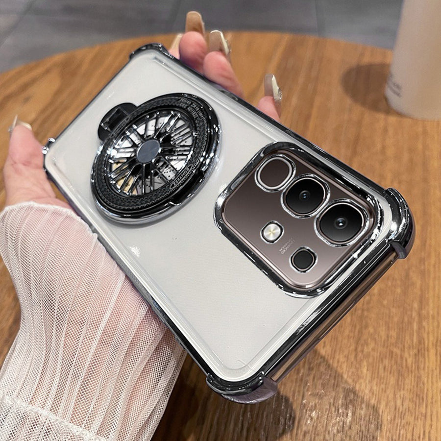 Vivo T4x 5G Premium Stress Buster Wheel Rotating Shockproof Airbags Case