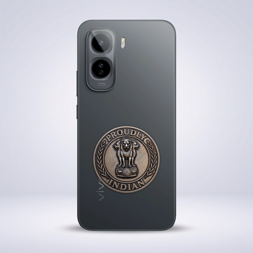 Vivo T5 Pro 5G Compatible Satyamev Jayate 3D Metal Emblem Sticker