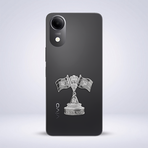 Vivo T5e 5G Compatible Satyamev Jayate 3D Metal Emblem Sticker