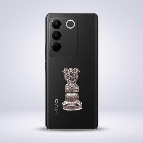 Vivo V27 Pro 5G Compatible Satyamev Jayate 3D Metal Emblem Sticker