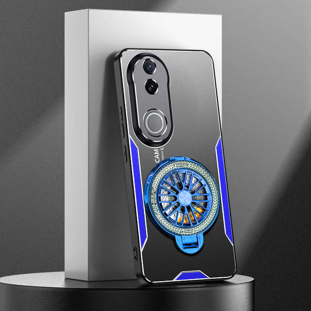 Vivo V50 5G Stress Buster Wheel Aluminium Metal Scratch Resistant Back Case
