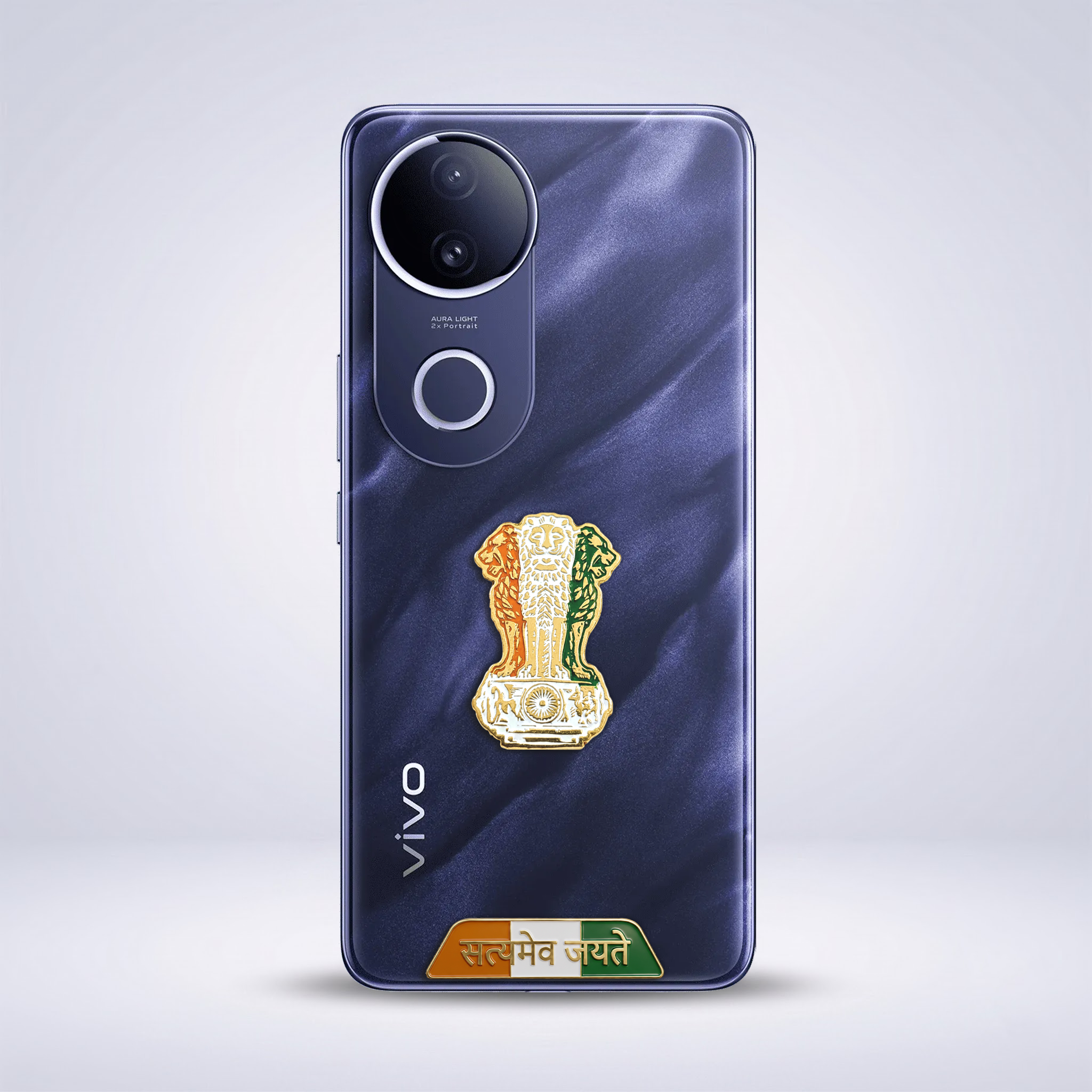 Vivo V50e 5G Compatible Satyamev Jayate 3D Metal Emblem Sticker