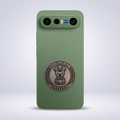 Vivo X300 FE 5G Compatible Satyamev Jayate 3D Metal Emblem Sticker