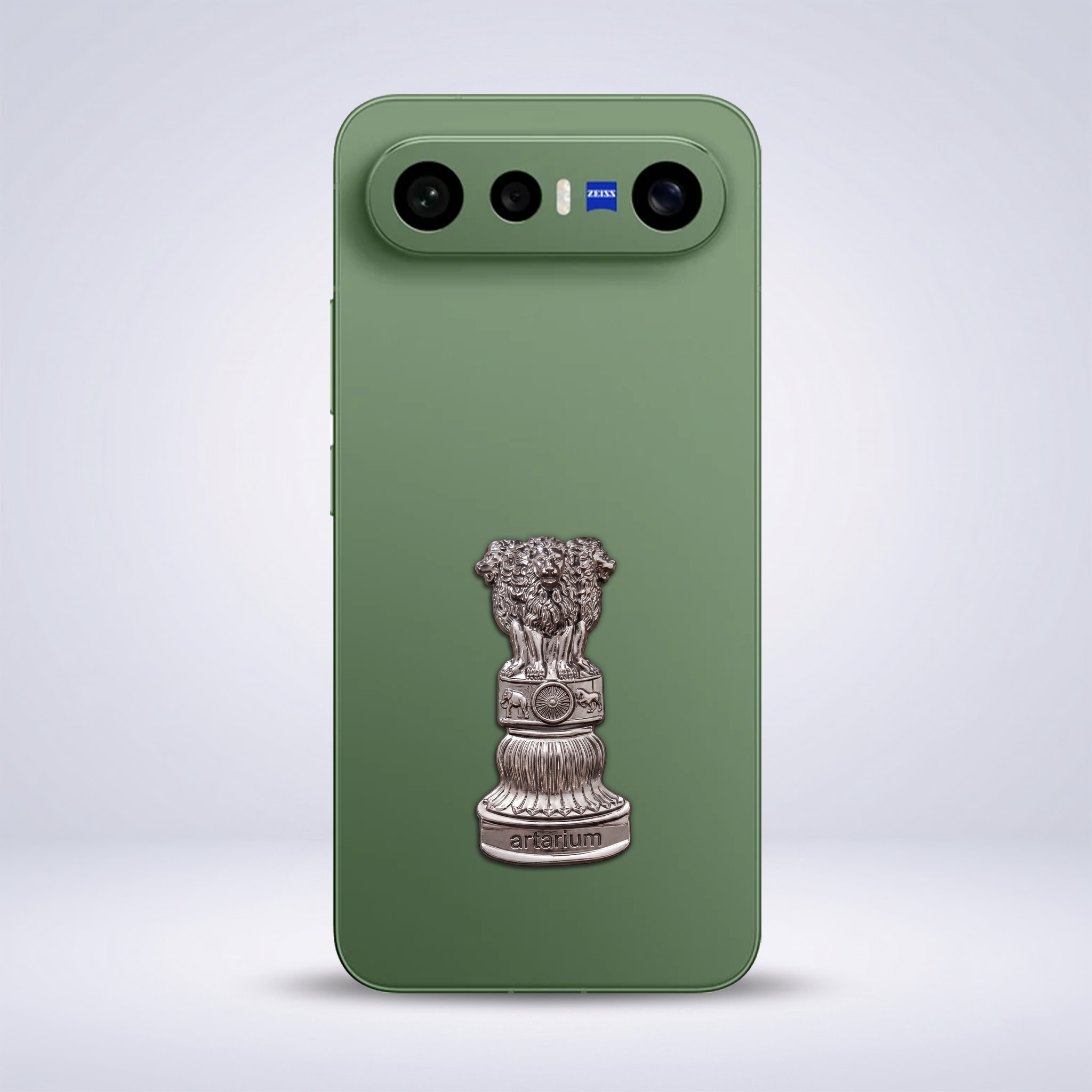 Vivo X300 FE 5G Compatible Satyamev Jayate 3D Metal Emblem Sticker