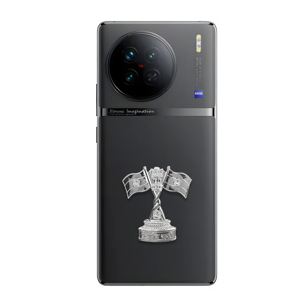 Vivo X90 5G Compatible Satyamev Jayate 3D Metal Emblem Sticker