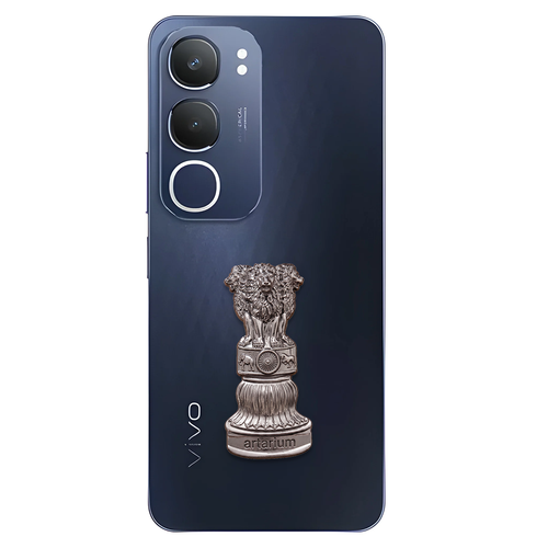 Vivo Y29 5G Compatible Satyamev Jayate 3D Metal Emblem Sticker