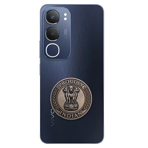 Vivo Y29 5G Compatible Satyamev Jayate 3D Metal Emblem Sticker