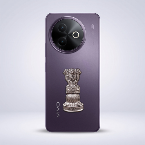 Vivo Y39 5G Compatible Satyamev Jayate 3D Metal Emblem Sticker