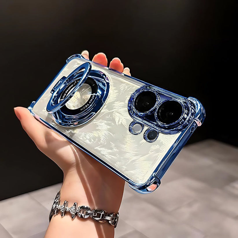 Vivo T4 Pro 5G Blue Back Case With Rotating Ring