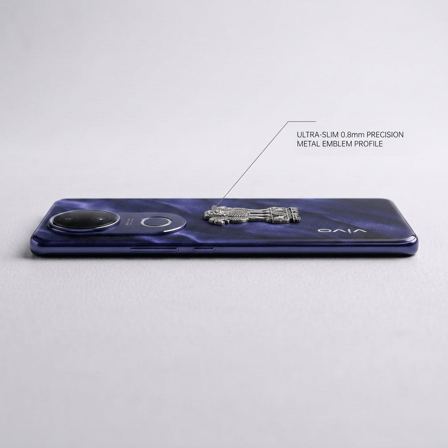 Vivo T4R 5G Compatible Satyamev Jayate 3D Metal Emblem Sticker