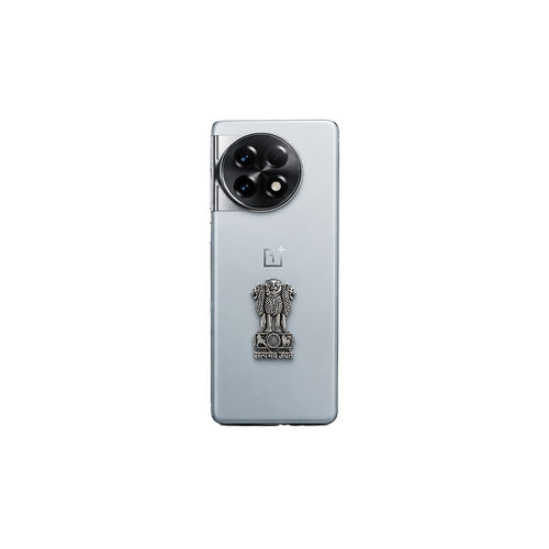 OnePlus 11R 5G Compatible Satyamev Jayate 3D Metal Emblem Sticker