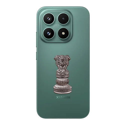 Xiaomi 17T 5G Compatible Satyamev Jayate 3D Metal Emblem Sticker
